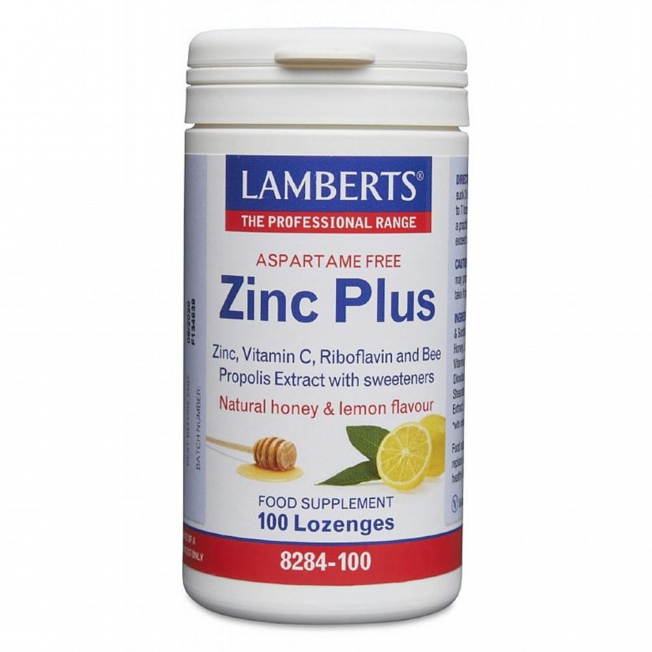 Lamberts Zinc Plus Lozenges 100's with Vitamin C and Propolis